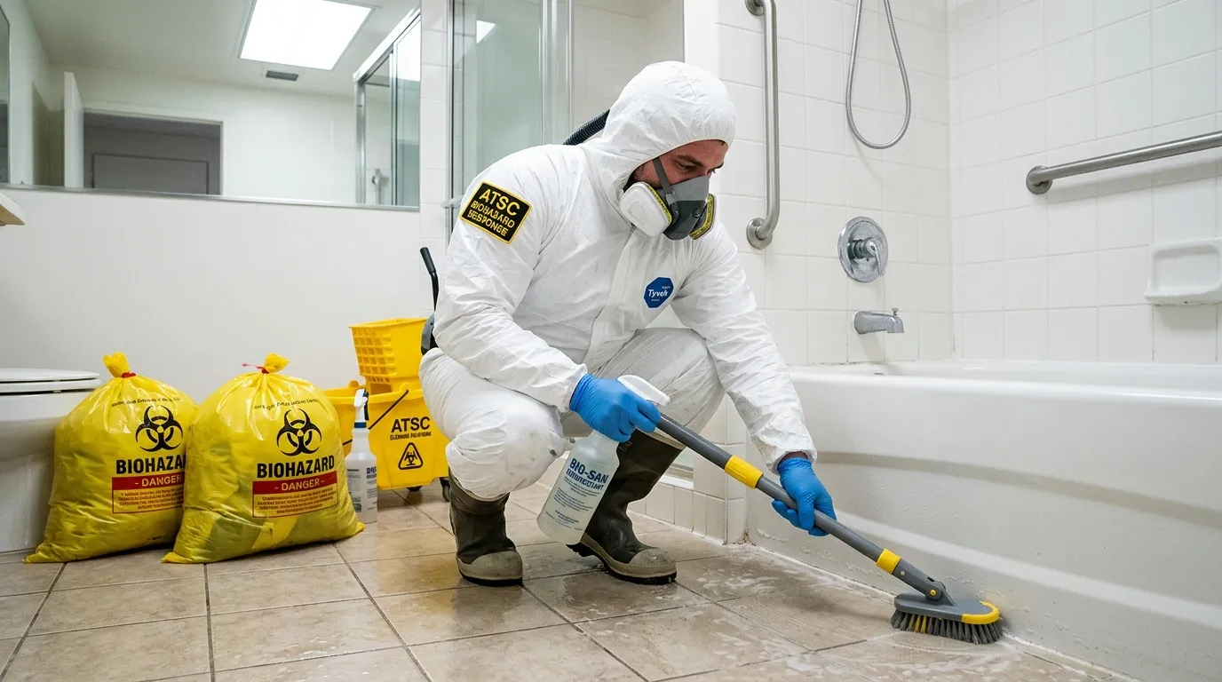 Decontamination equipment deployed for Blood Cleanup in Lucas